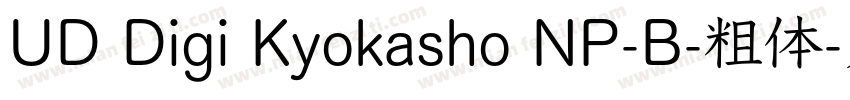 UD Digi Kyokasho NP-B-粗体字体转换